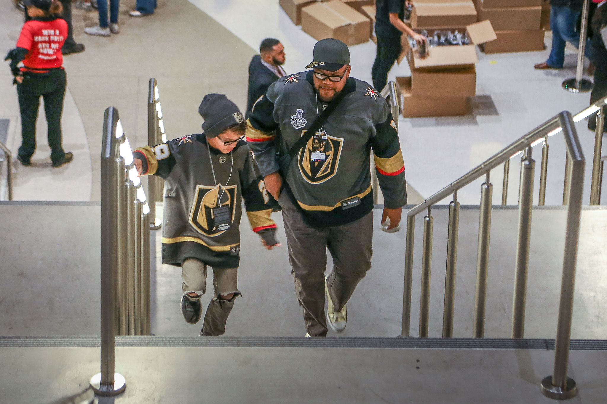 Golden Knights Flag Man Part of Cast of VGK Characters; Knights Lose 4-2 to  Wild During Matinee; VGK D-man Brad Hunt Traded to Minnesota - LVSportsBiz