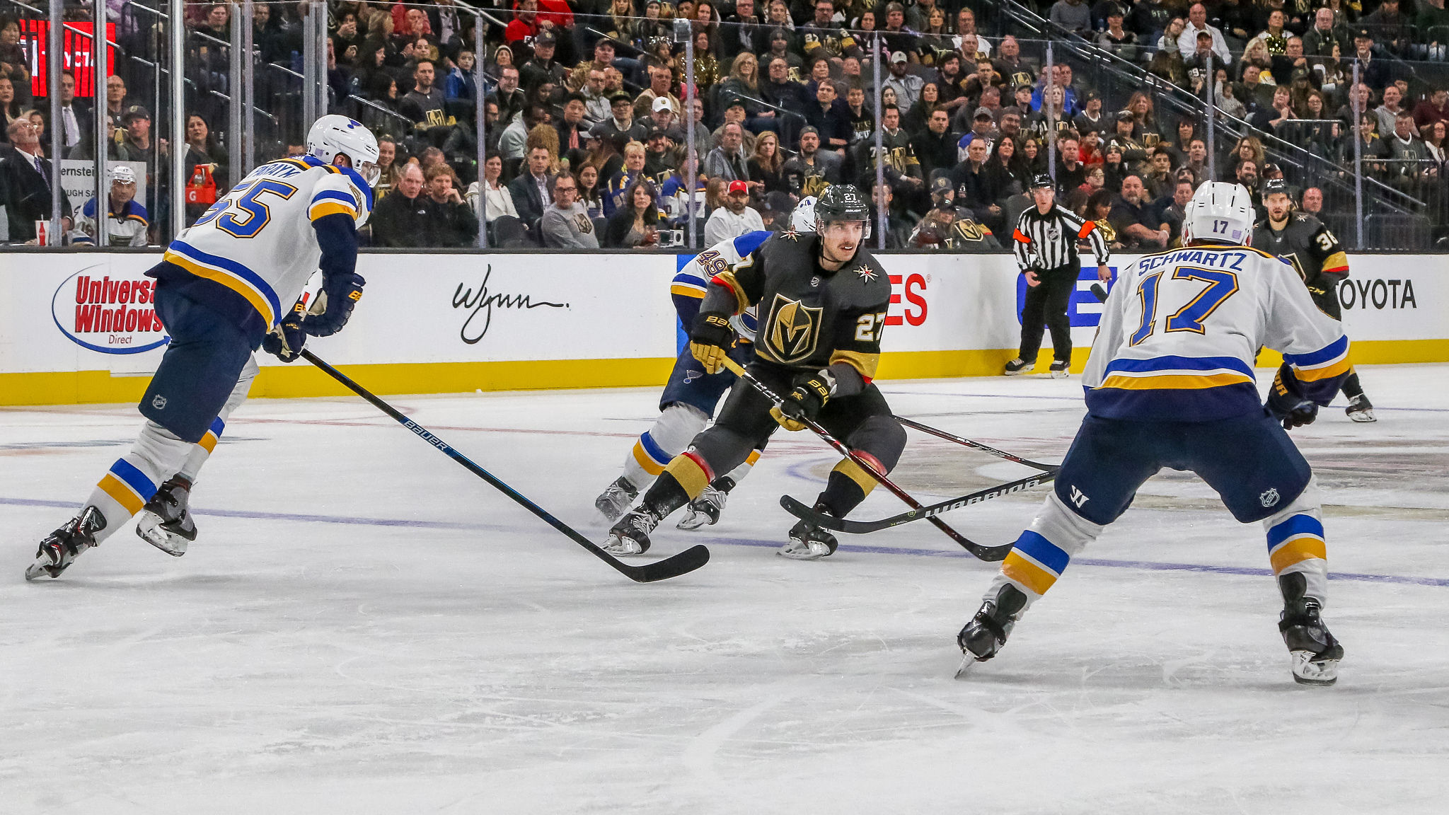 Golden Knights Flag Man Part of Cast of VGK Characters; Knights Lose 4-2 to  Wild During Matinee; VGK D-man Brad Hunt Traded to Minnesota - LVSportsBiz