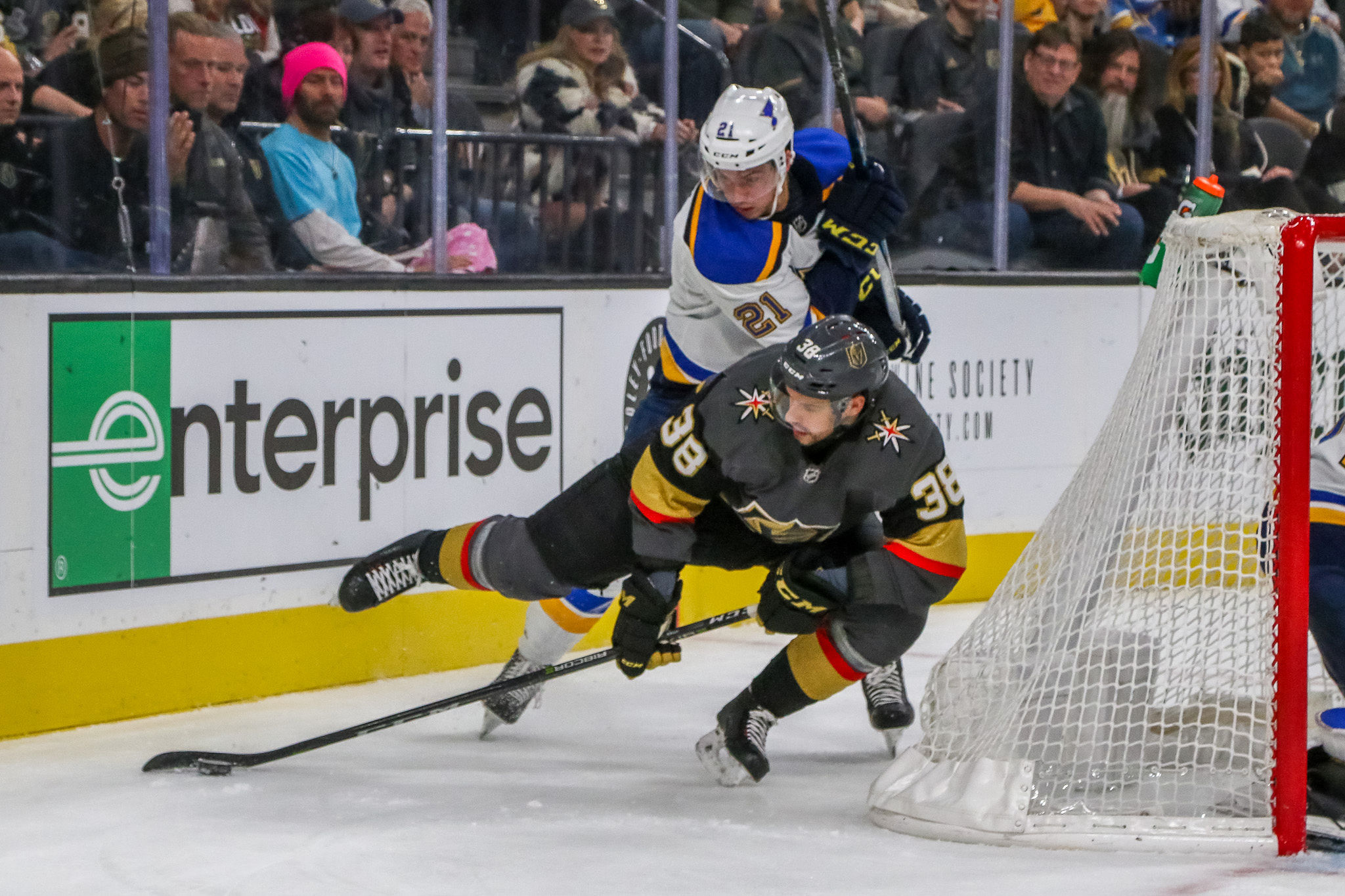 Golden Knights Flag Man Part of Cast of VGK Characters; Knights Lose 4-2 to  Wild During Matinee; VGK D-man Brad Hunt Traded to Minnesota - LVSportsBiz