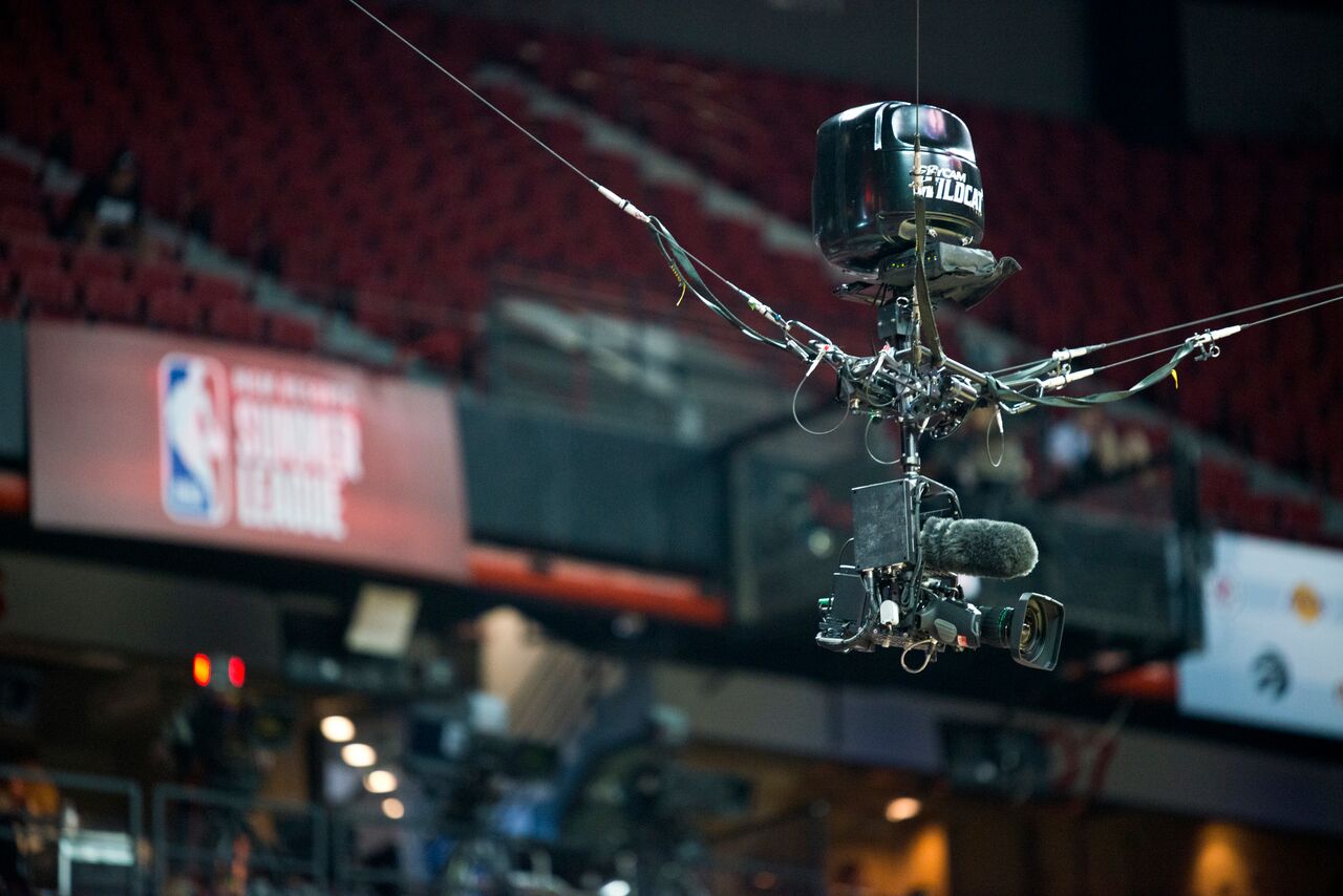 Nba Rolls Out Skycam Broadcast To Give Fans Overhead Look At Summer League Lvsportsbiz