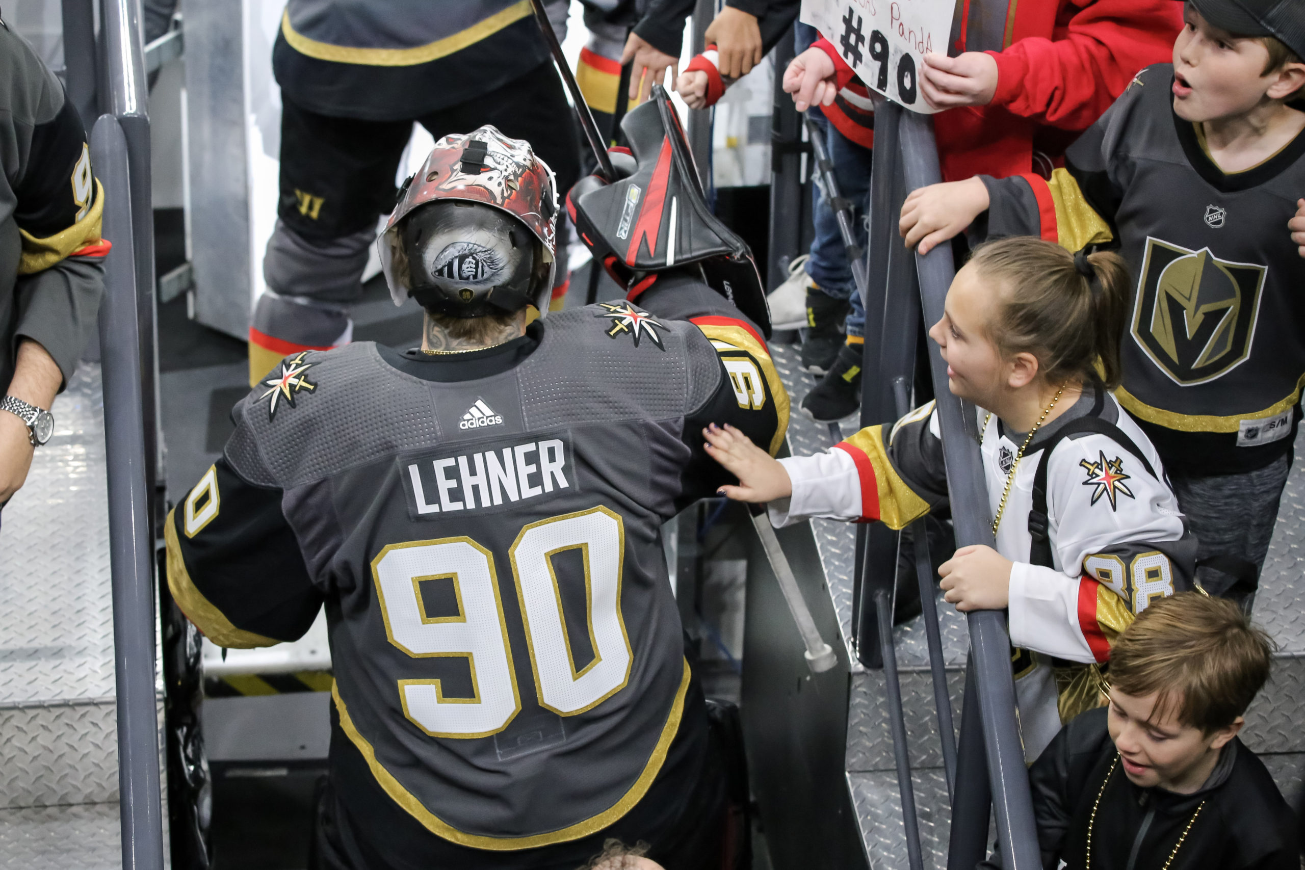 Lehner returns to practice as the Golden Knights open up final