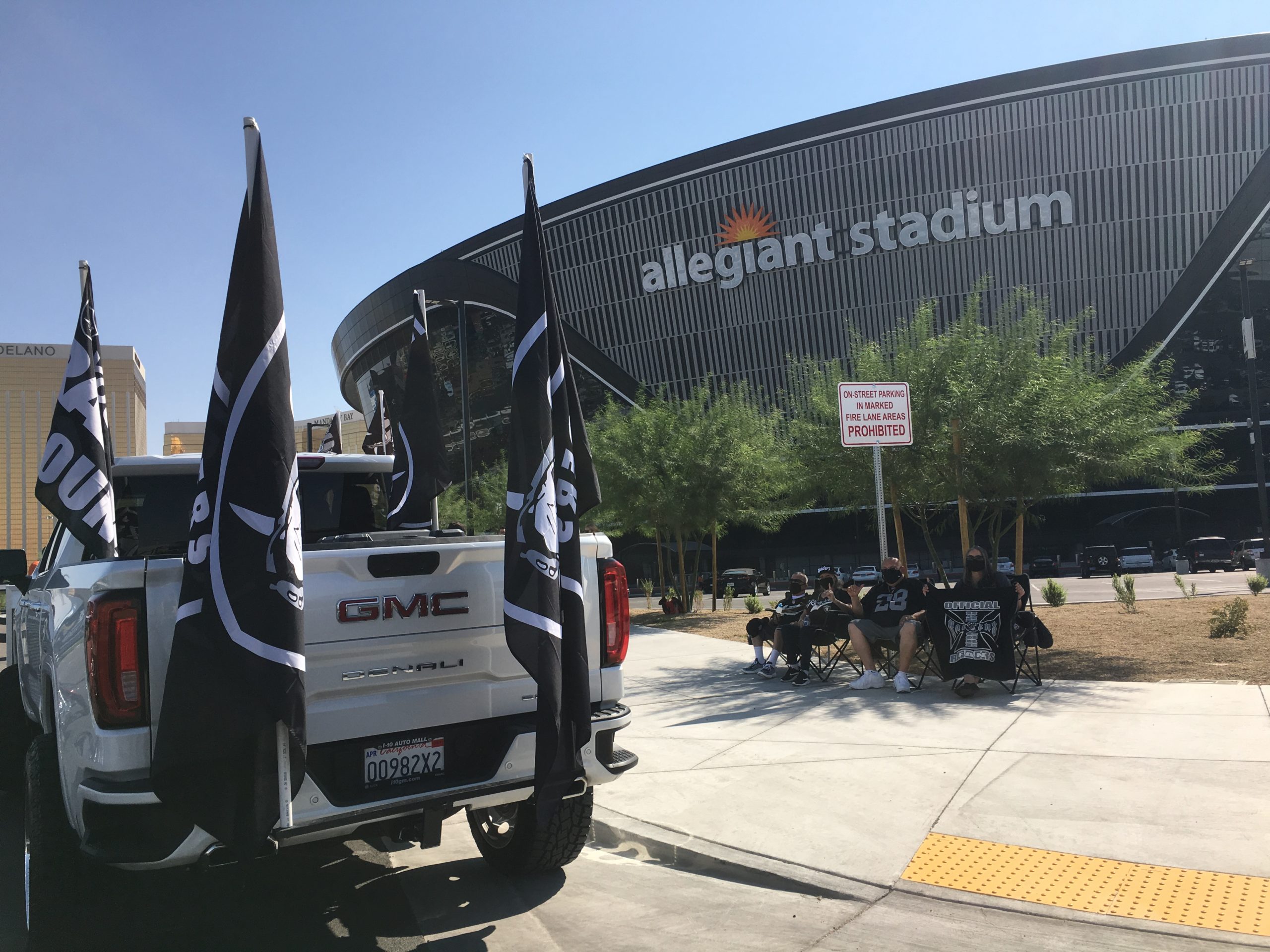 Tailgating for a Las Vegas Raiders game is a little different than