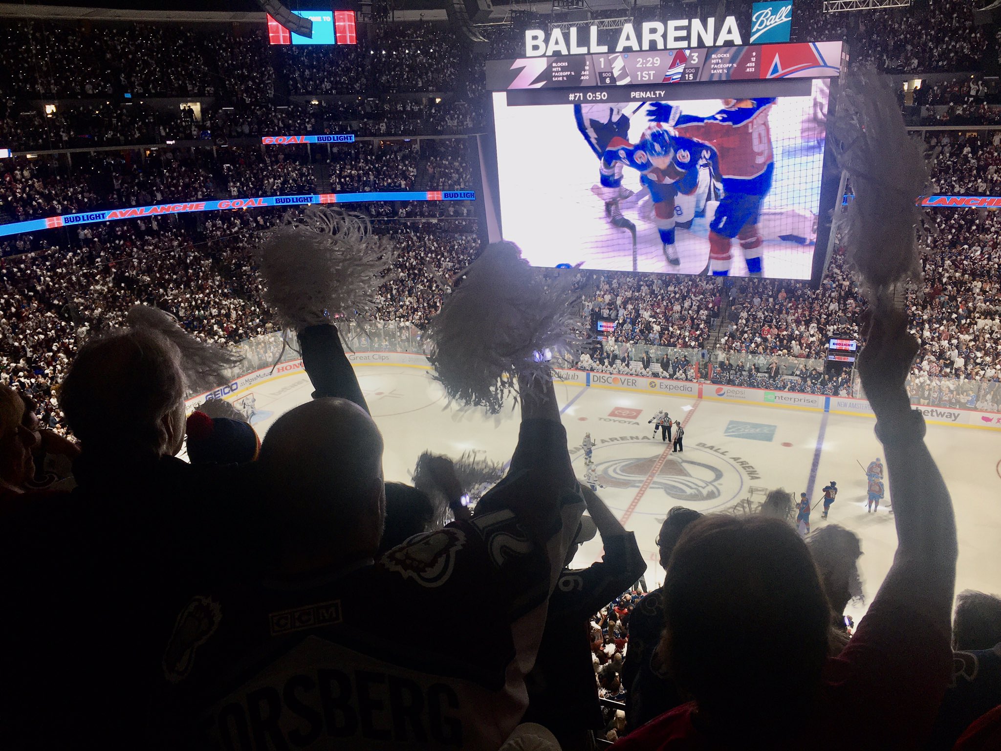 Fans cheer on Bolts from Amalie Arena watch party