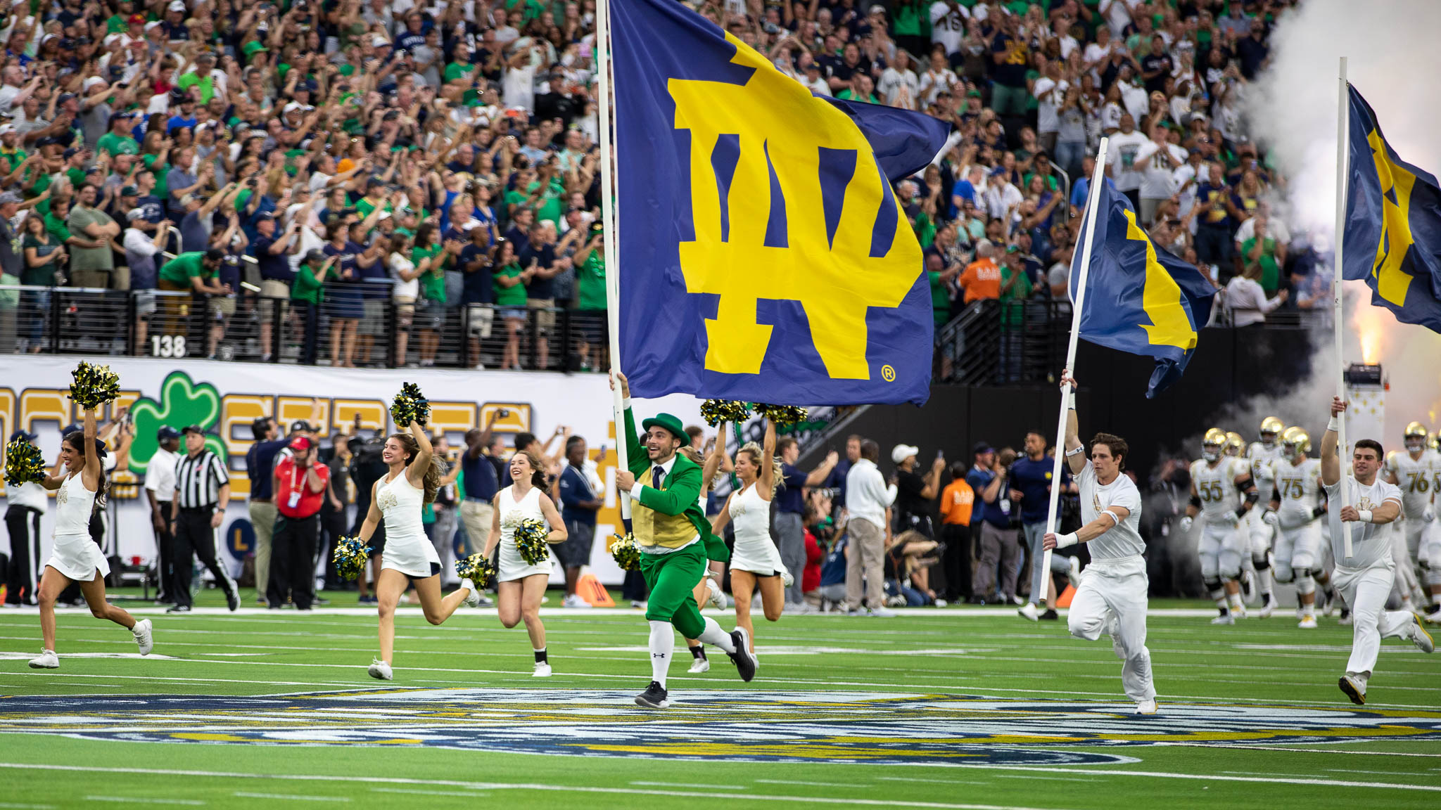 LOOK: Notre Dame spoofs 'The Hangover' in Shamrock Series uniform reveal  for BYU game in Las Vegas 