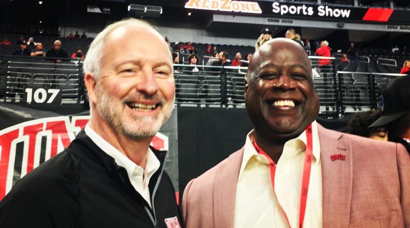 UNLV Athletic Director Erick Harper (right) has his biggest hire to make. Photo: LVSportsBiz.com