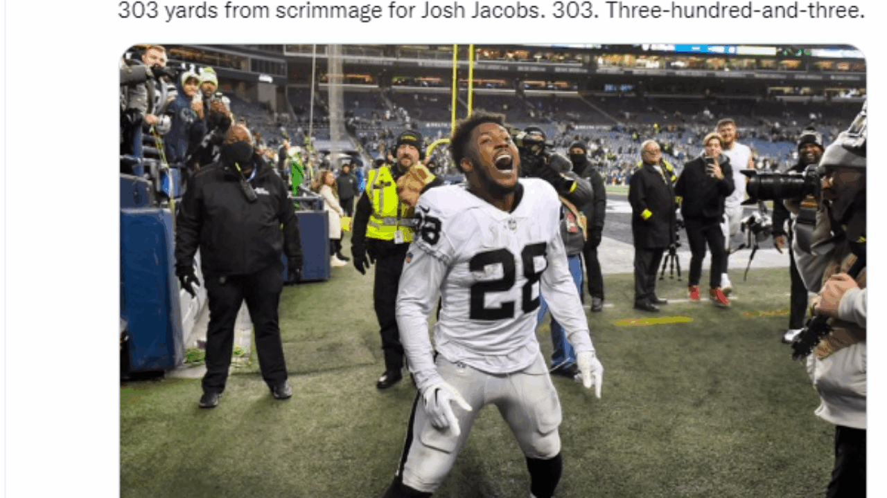 Raiders' Josh Jacobs Makes Case To Be Re-Signed After Epic 86-Yard