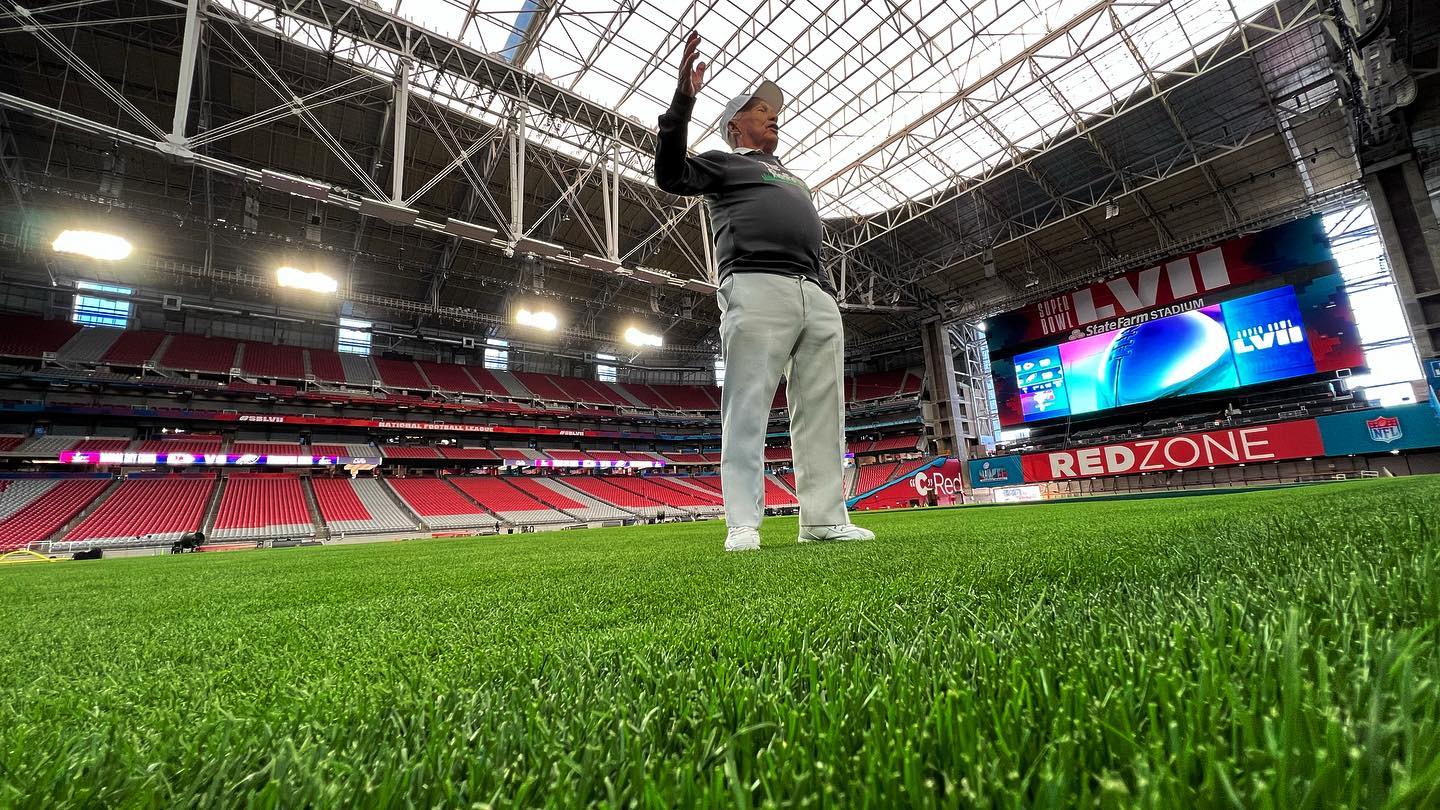 How State Farm Stadium field is prepared for the Super Bowl