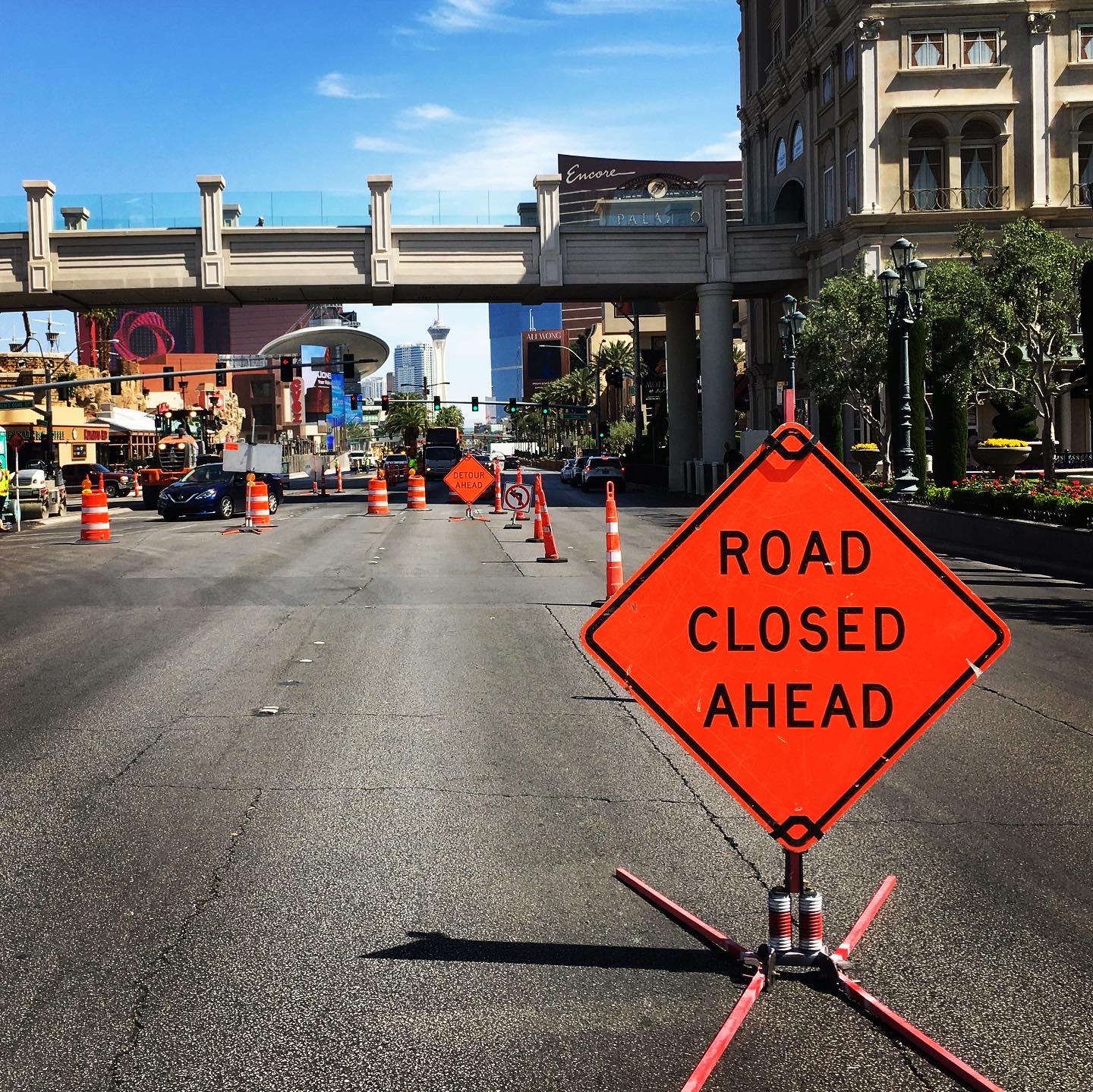 Las Vegas Grand Prix circuit paving underway near Strip, Formula 1, Sports