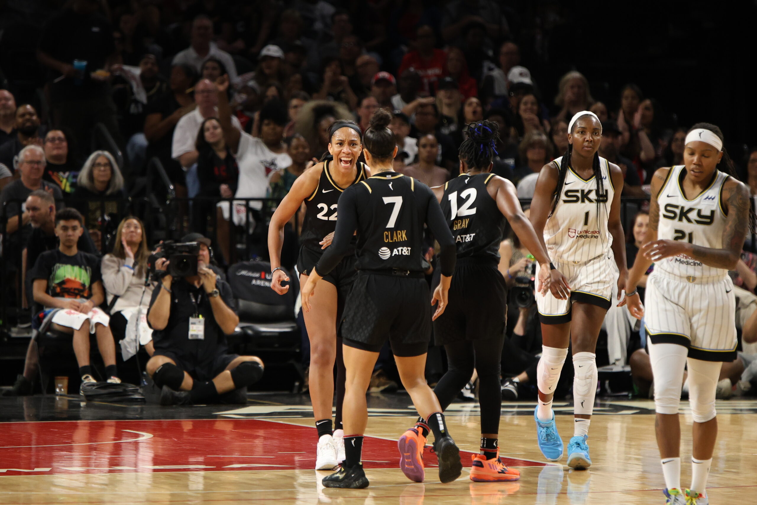 Las Vegas Aces Cruise Previous Chicago Sky with Convincing Win in Game two Advance to WNBA Semifinals for Fifth Consecutive Season