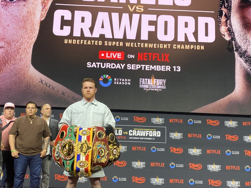 Allegiant Stadium Announces It Will Host Canelo Vs Crawford Mega