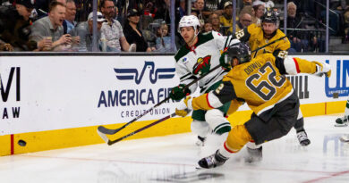 VGK Return To Home Ice In Las Vegas After Month Away, But Third Period Push Falls Short Against Minnesota Friday; Anaheim Leads Vegas By A Point For Division Lead