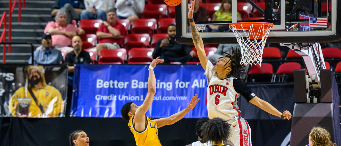 UNLV Wins Thriller, 73-70, Over Wyoming Wednesday, Goes For Third Win Of Season Over Top-Seeded Utah State Thursday In MWC Tourney