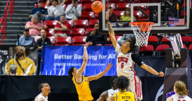 UNLV Wins Thriller, 73-70, Over Wyoming Wednesday, Goes For Third Win Of Season Over Top-Seeded Utah State Thursday In MWC Tourney