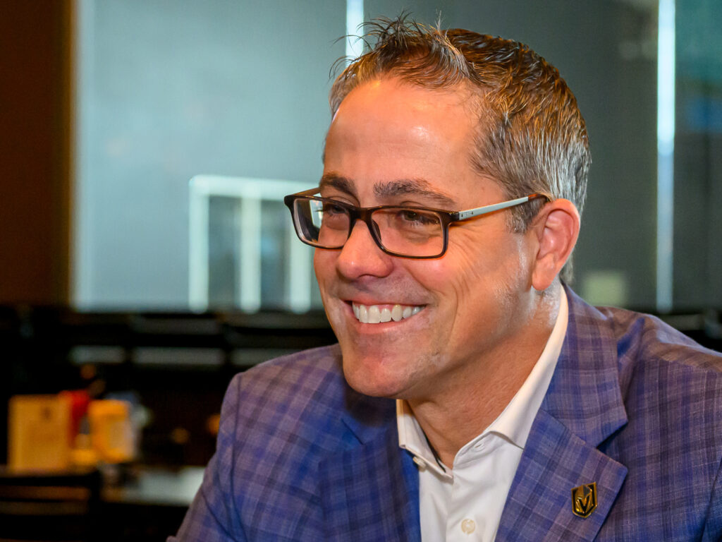 Vegas Golden Knights team president of business operations John Penhollow