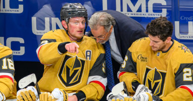 VGK’s Third Period Hat Trick Delivers 4-2 Game 1 Win Over Utah In Scrum-Filled Playoff Battle Sunday; Game 2 Is Tuesday