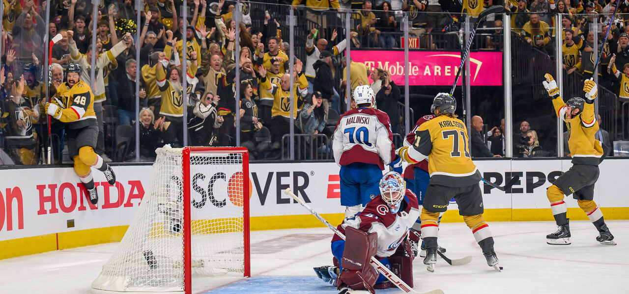 VGK Storm Back Against Avalanche, Scoring Five Straight Goals In 5-3 Comeback Win Over Stunned Colorado For 3-0 Lead In Series Sunday
