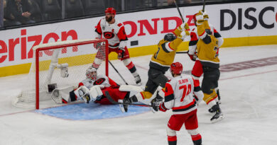 Strange Golden Cinema: VGK Squander Four-Goal Lead Against Carolina In Third Period Before Theodore Scores Winner In Second Overtime In SCF Game 3; VGK Lead Series, 2-1