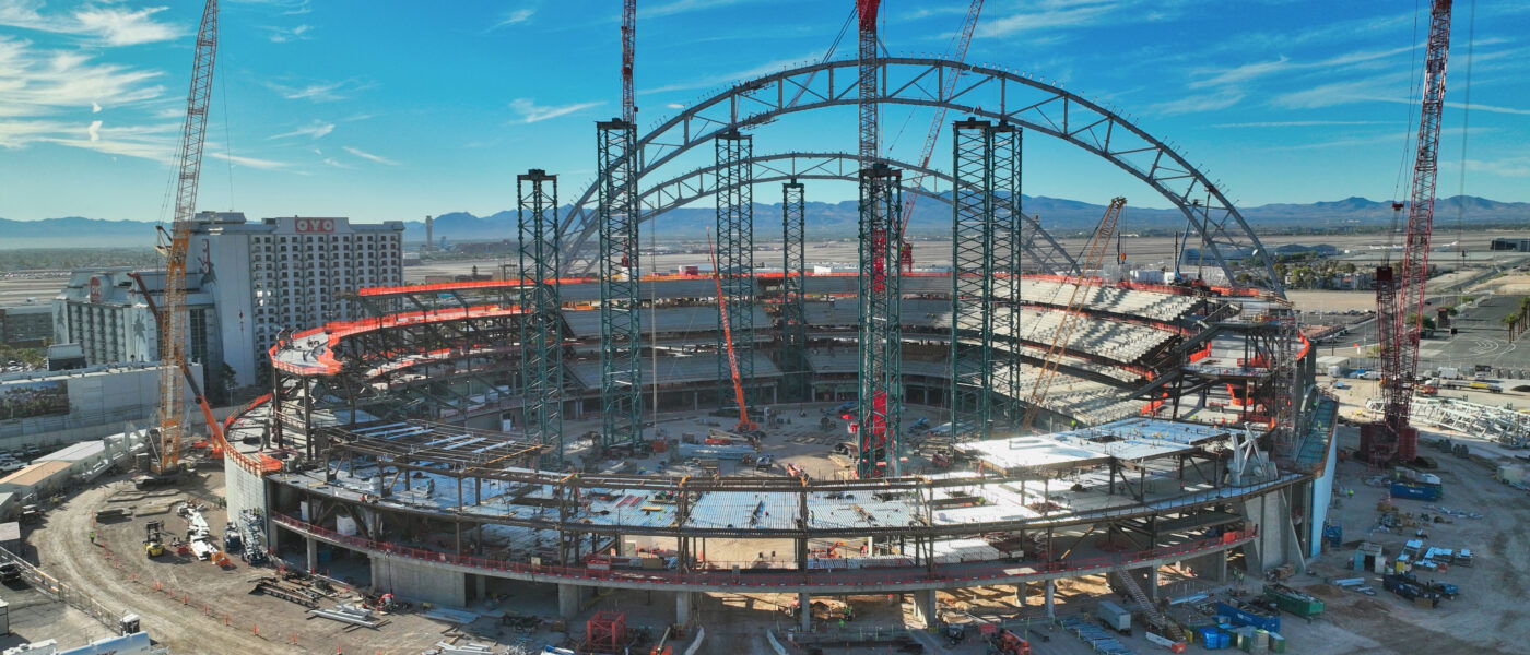 Life Is Busy In Las Vegas Stadium News: A’s Install Second Truss Arch, While Raiders Seek $75 Million In Public Funds To Build New $158 Million Entrance Plaza