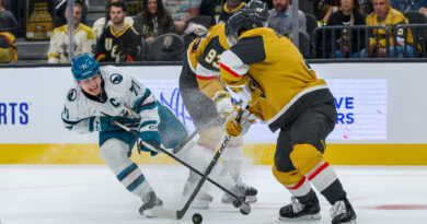 VGK End Preseason With 4-2 Loss To San Jose Sharks Saturday; Real Games Start Tuesday When Chicago Visits Vegas